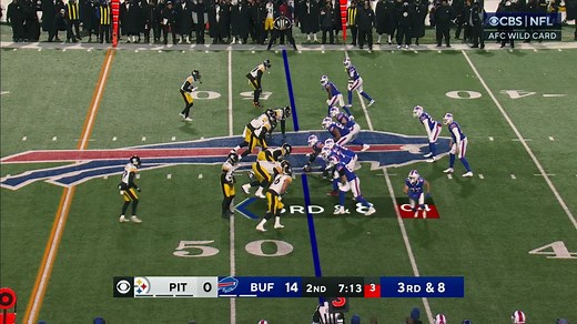 Can't-Miss Play: Josh Allen gashes Steelers' defense on 52-yard TD run