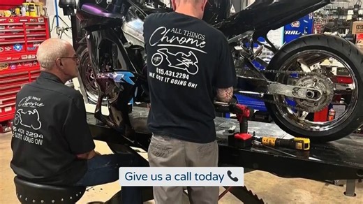 🔥 Welcome to All Things Chrome 🔥 We don’t just sell bikes — we build dreams on two wheels. 🏍️💨 From full custom builds that turn heads everywhere, to service work that keeps your ride running like new, our team delivers unmatched quality and performance. 💪✨ We also offer in-house powder coating 🎨 to give your bike the perfect finish, along with parts, upgrades, and one-off details that make your ride truly yours. Whether you’re chasing speed, style, or both — All Things Chrome has you cove