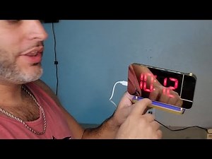 Szelam Projection Alarm Clock with LED lights and Mirror Effect - Review