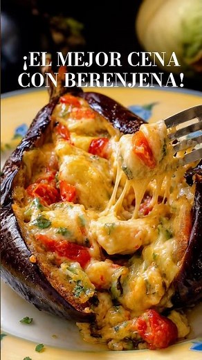 ¡EL MEJOR CENA CON BERENJENA! 🍆🧀 Receta fácil, rápida y súper cremosa