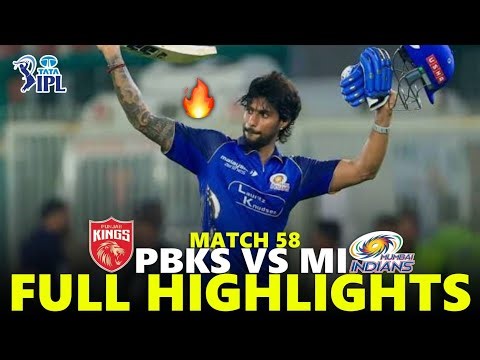 Punjab Kings vs Mumbai Indians Full Highlights IPL 2026 Match 58 | PBKS VS MI