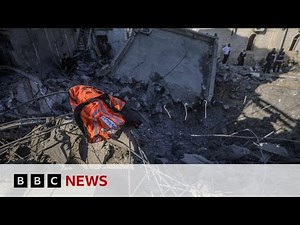 Israeli air strike destroys part of last fully functional hospital in Gaza City | BBC News