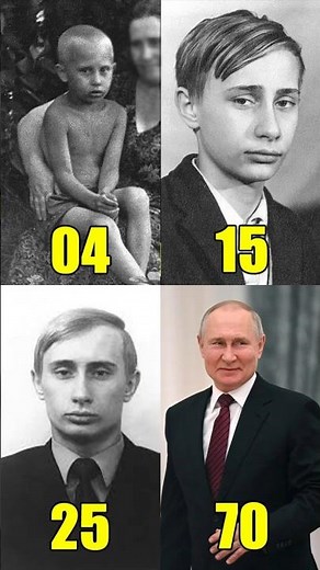 Vladimir Putin Age Transformation 1 to 72 Years Old