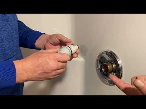 How to repair a shower valve and adjust the hot water.