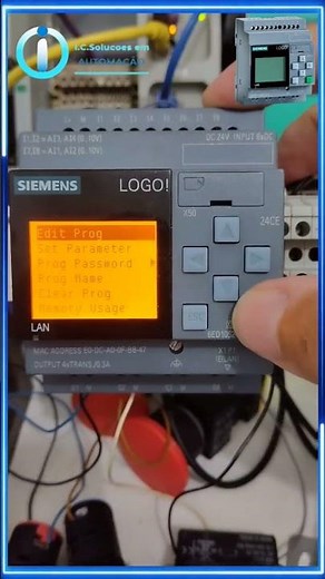 Programando Logo V8 no display #clp #siemens #automation #programming #plc #top