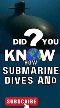 How Do Submarines Works Dive and Surface, Explained 4k #submarine naval engineering short #short