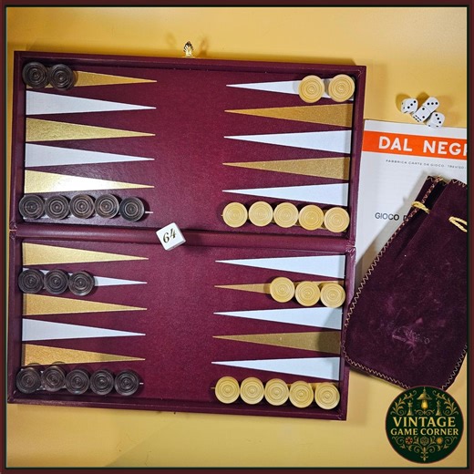 Vintage Dal Negro Backgammon Set - 1980s Italy - Luxury Case With Instructions & Velvet Bag - Etsy