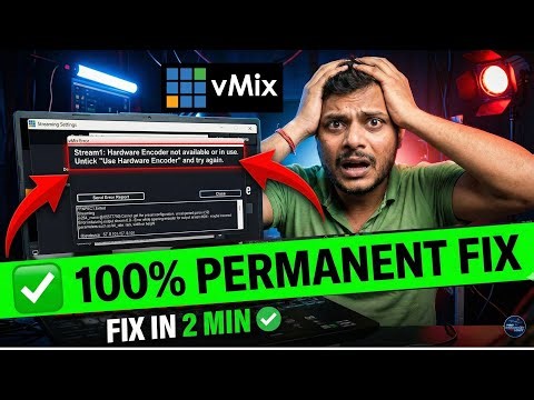 vMix Hardware Encoder Error ❌ | Live Streaming Problem 100% Solve ✅ (Hindi)