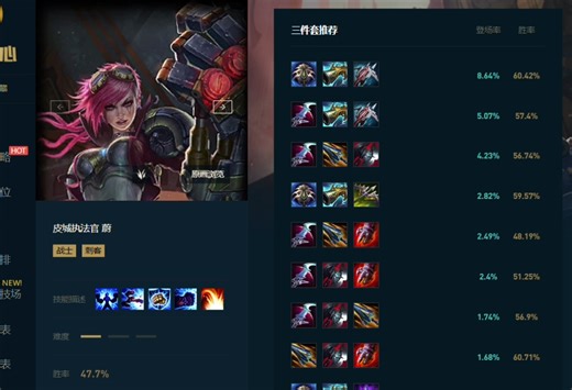 蔚OPGG、LOLALYTICS、101资料站数据