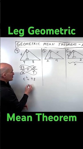 Leg Geometric Mean Theorem