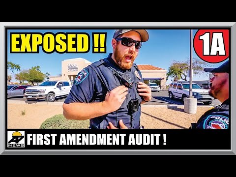 SIX FOOT SIX COP THINKS HE'S A TOUGH GUY ! Arizona Police - First Amendment Audit - Amagansett Press
