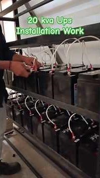 20 kva ups installation !! 20 kva ups wiring !! ups battery connection !! #ytshort