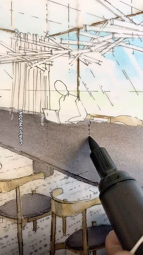 3.9K views · 74 reactions | BLACK TABLE Markers on tracing paper | MUTONIsketches | Facebook