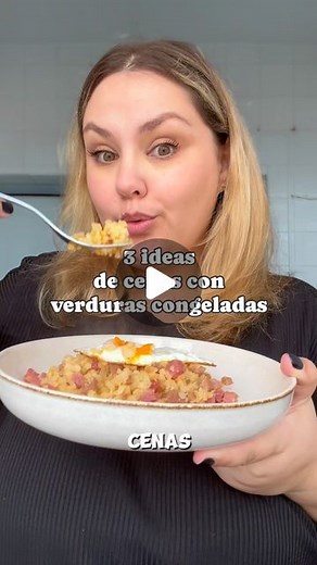 Sara Sánchez on Instagram: "3 IDEAS DE CENAS SALUDABLES  1- salteado de verduras con pollo y salsa de soja 2- revuelto de setas y gambas 3- arroz de coliflor con jamón y huevo ¿Con cuál te quedas? #comidasana #cocinafacilysana #cenasaludables"