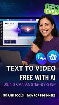 Text ➝ Video with Canva Free AI! 🎬✨🔹| Canva Free AIతో Text ➝ Video! ⚡📽️