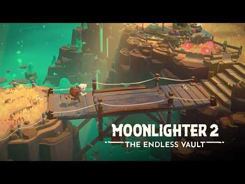 VENDEDOR DE DIA, HERÓI DE NOITE! MOONLIGHTER 2: The Endless Vault - Início de Gameplay!