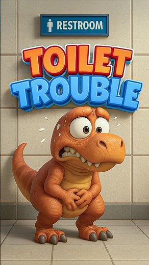 Dinosaur Bathroom Fail Will Make You Laugh! 🦖🚽 | Funny Animated Short