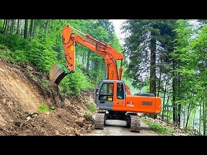 ALLARGAMENTO STRADA con HITACHI 210 e FIAT HITACHI 200.3