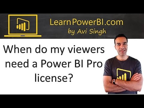 Power BI: When do viewers need a Pro License?