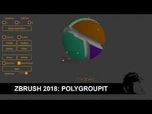 Zbrush 2018: Polygroupit
