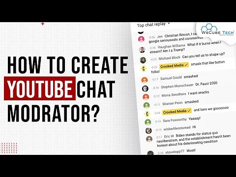 How to Create YouTube Chat Moderator? | YouTube Live Stream Moderator | (Step-by-Step Process)