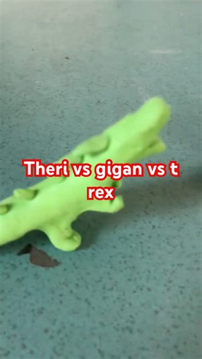 Therizinosaurus vs giganoto vs t rex(clay battle) Jurassic clay ep.2