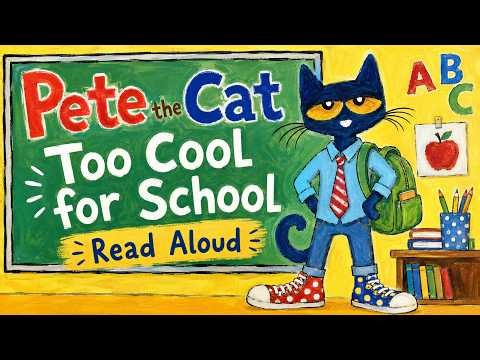 Pete the Cat: Too Cool for School | Read Aloud for Kids | Fun School Storytime.