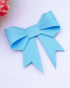 14K views · 87 reactions | How to Make a Paper Ribbon/Bow Step by Step | Origami Bow Making | Easy Paper Crafts Without Glue #crafts #papercrafts #craftideas #origami #bows | Creative Art & Craft Ideas | Facebook