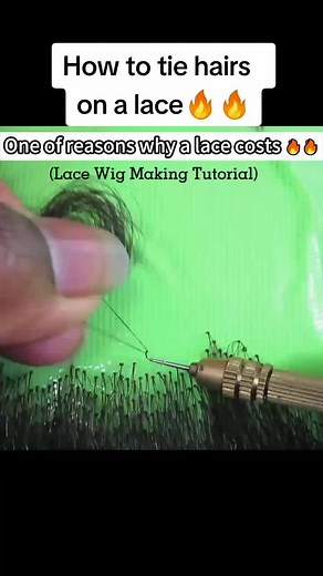 How to Tie Hairs on a Lace: Wig Making Tutorial