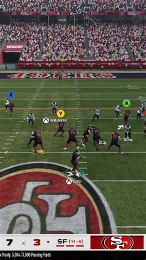 Fred Warner causes a fumble then Johnathan Brooks gets in for a touchdown #49ers #madden #nfl