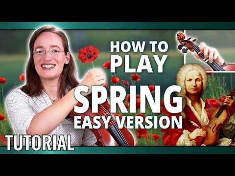 How to play Vivaldi Spring (The Four Seasons) | Easy Violin Tutorial