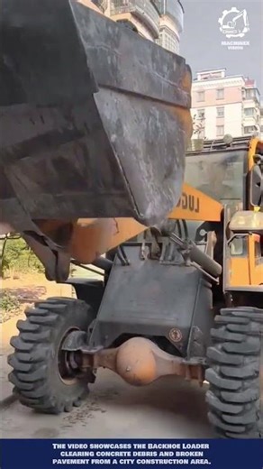 Backhoe Loader Machine: Smart Urban Debris Handling Innovation #machineinnovation
