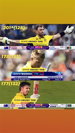 Highest Ever Knock played in history of ODI World Cups by Australian Cricketer till date and two
