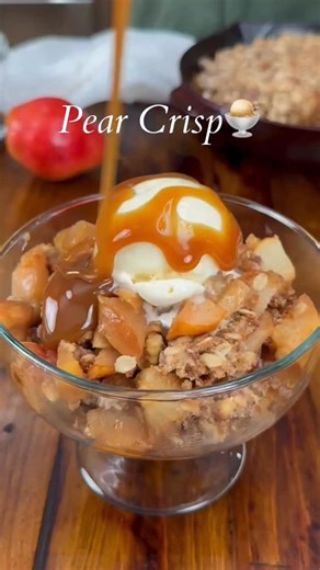 Warm pears, buttery oat crumble, and that golden crisp top… this Pear Crisp is fall in a bowl 🍐✨ Comment RECIPE and I’ll DM you the full details the link for the cutest bowls I used in this video! https://thesaltycooker.com/warm-pear-crisp-recipe-with-walnut-oat-topping/ #pearcrisp #crisp #fallbaking #pearrecipes #cozyrecipes #comfortfoods #thebakefeed #forkyeah #bakingfromscratch #easyrecipe | The Salty Cooker