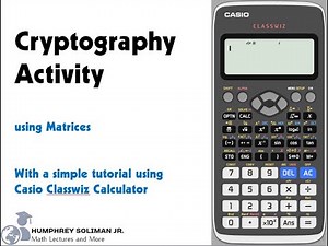 6 of 6 Cryptography Activity Using Matrices