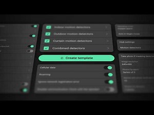 Setting templates for hubs and intrusion devices: configure the system before you arrive on site