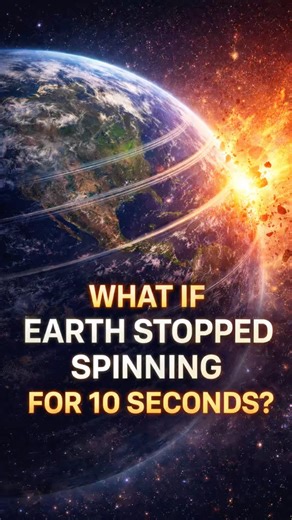 What If Earth Stopped Spinning for 10 Seconds?#Earth #Science #Universe