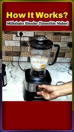 Milkshake Blender Smoothie Maker Food Processor - How It Works #food #milkshake #smoothie