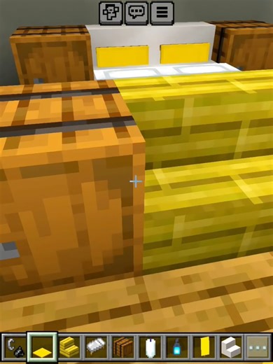 Yellow bed 🟡#minecraft