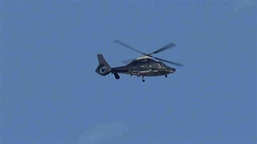 SAS 'Blue Thunder' helicopter spotted patrolling the skies above Birmingham, England