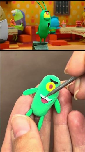 Plankton Made of Clay | SpongeBob SquarePants
