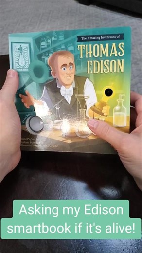 BookLab - Thomas Edison smartbook for kids! It has a ChatGPT-powered chatbot to answer all your questions in the persona of Thomas Edison. #stem #scienceforkids #chatgpt #chatbot #scienceteachersoftiktok