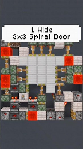Minecraft Tutorial Simple 3x3 Spiral Door In Mcbe/Mcpe