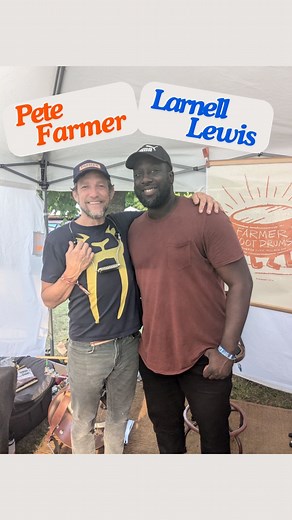 Farmer Foot Drums on Instagram: "BIG THANKS to Larnell Lewis for taking a moment to check out the Farmer booth at the Wheatland Music Festival a few weeks ago! Larnell was so gracious to spend a few minutes with the FootDrum after his excellent set with The Joy Lapps Project (highly recommended) and a full weekend performing. (Also, you can hear Sierra Hull in the background, in classic festival fashion) @larnelllewismusic @joylappsmusic @wheatlandmusic @sierradawnhull #farmerfootdrums #farmerfo
