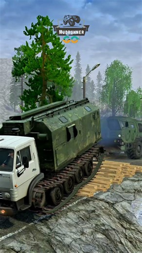 MUDRUNNER SPINTIRES | Epic Challenge Eps 267 | Military Truck Pulling Flatbed Over Speed Bumps