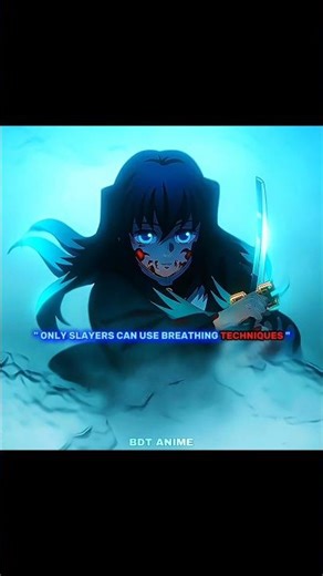 Only Slayer's Can't Use Breathing Techniques 💀🔥 #demonslayer #kny #tanjiro #shorts