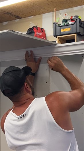 Justin Metzler on Instagram: "Basics of cutting crown molding and how to install it. Here’s a crash course in making mitered outside corners and coped inside corners. I feel like cutting the molding upside down and nested into the saw is the easiest for a beginner. Obviously you can cut it flat and utilize the miter and bevel settings on the compound miter saw but that’s not what we’re covering in this video. Good luck peeps!"