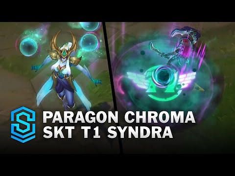 Paragon Chroma SKT T1 Syndra Skin Spotlight - Pre-Release - PBE Preview - League of Legends