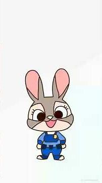 How to east draw Zootopia rabbit Judy #drawing #drawing4kids #zootopia
