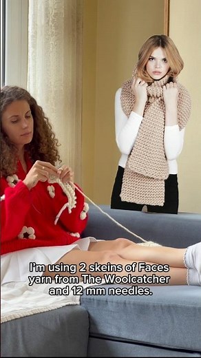 Let’s knit a scarf together! 🥰🧶